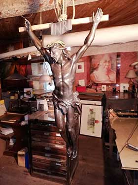 calvaire rennes les bains restauration du christ